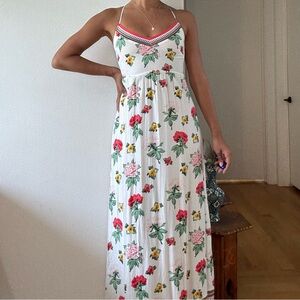 H&M Floral Maxi Dress - Pink, Green, Yellow